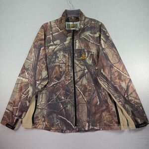 No Trace by Dan River Camo Jacket XL Lightweight Hunting Full Zip Gorpcore